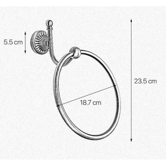 rez klasszikus kerek torolkozo tarto falra fali mediterran furdoszoba mosdo kiegeszito konyharuha tarto elegans polgari fenyes arany meret.jpg